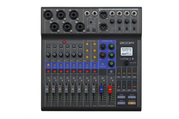Zoom LiveTrak L-8 - Mezcladora de Audio Digital 8 Canales