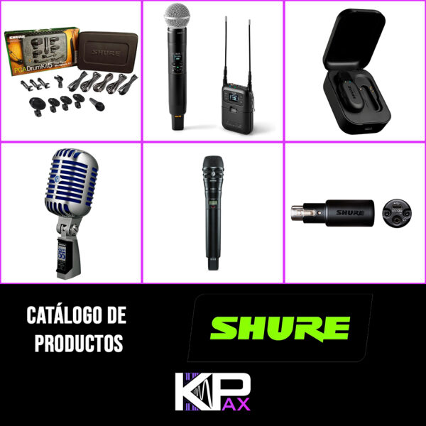 Catálogo Shure KPX - Micrófonos, Sistemas Inalámbricos, Audífonos